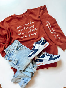 You Are My Sunshine Adult Pullover