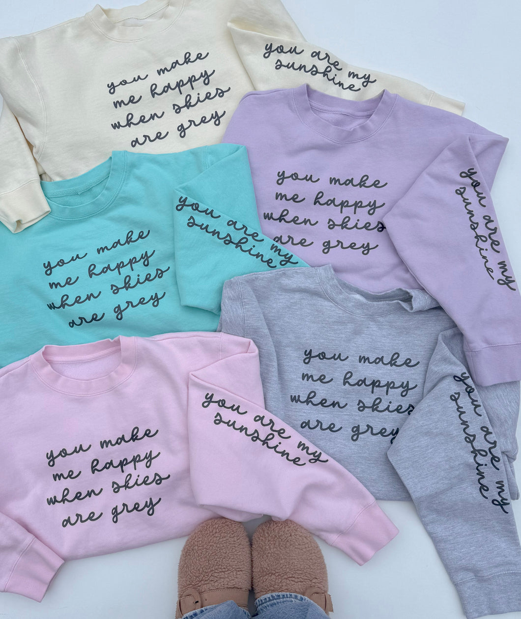 You Make Me Happy When Skies Are Grey Adult Classic Pullover