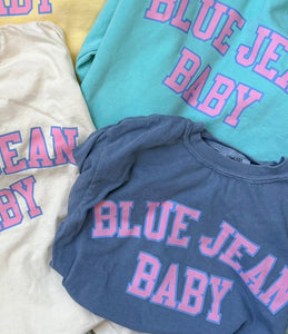 Blue Jean Baby Youth Garment Dyed Lightweight Hoodie
