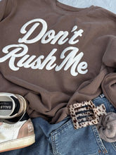 Don't Rush Me Adult Faded Brown Pullover