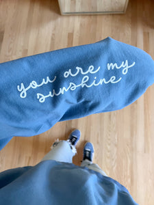 You Make Me Happy When Skies Are Grey Adult Pullover