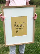 Heart You Printable Sign