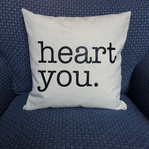 Heart You Pillow Cover